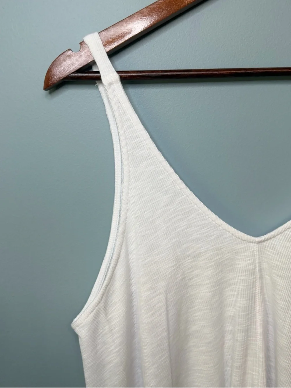 Free People Intimately Ribbed Dani Tank in White. Women’s Small